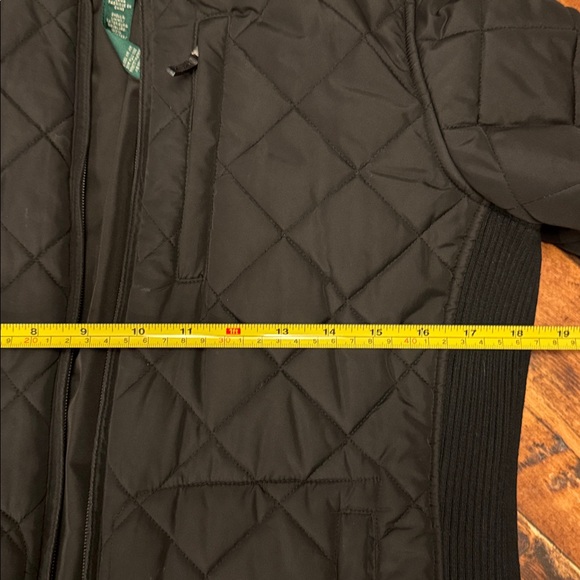 Polo Ralph Lauren Women’s quilted jacket Black with leather detail size PM - Picture 8 of 9